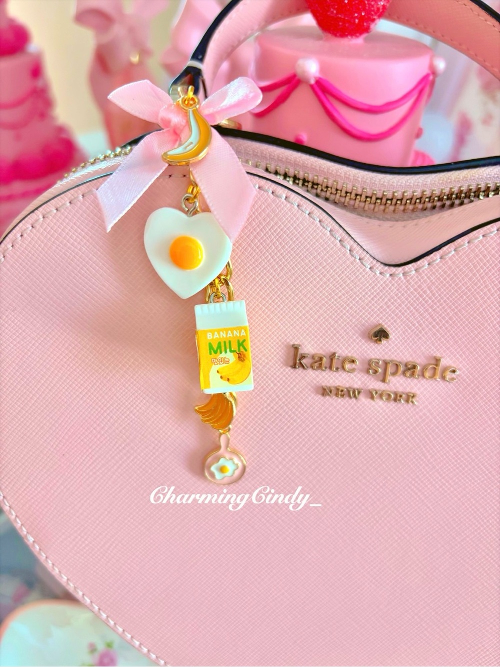 Banana breakfast bag charm.
